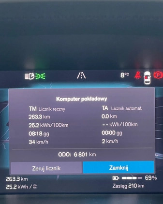 Volvo C40 cena 179000 przebieg: 6801, rok produkcji 2023 z Mikołajki małe 46